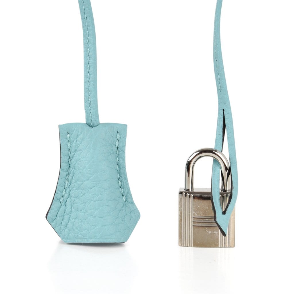 Hermes Birkin 35 Bag Fresh Blue Atoll Togo Palladium Hardware | Studio Nafay