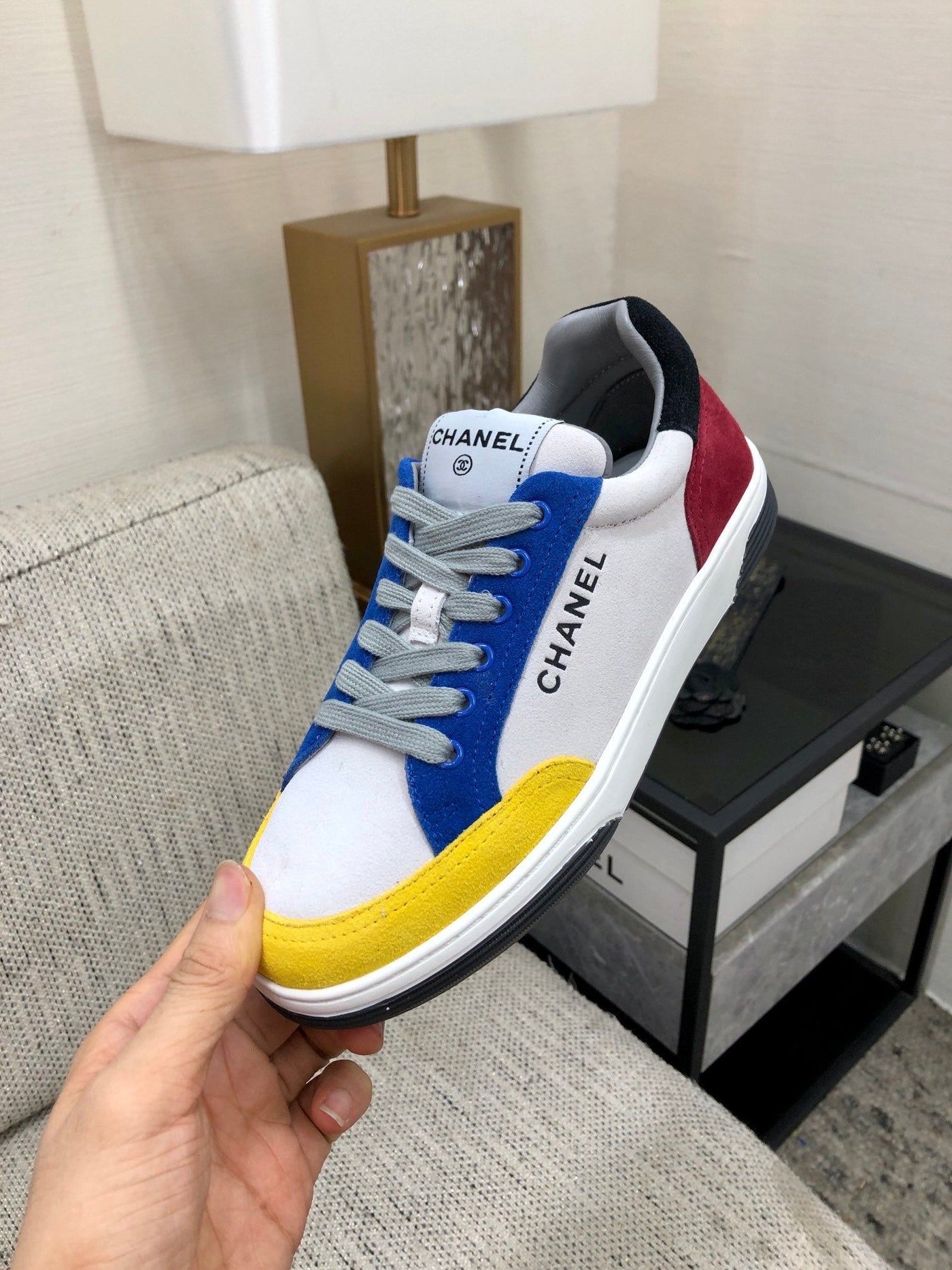 CC Sneaker Metis Casual Blue Yellow Mix Black Red Sude - Product Image 2