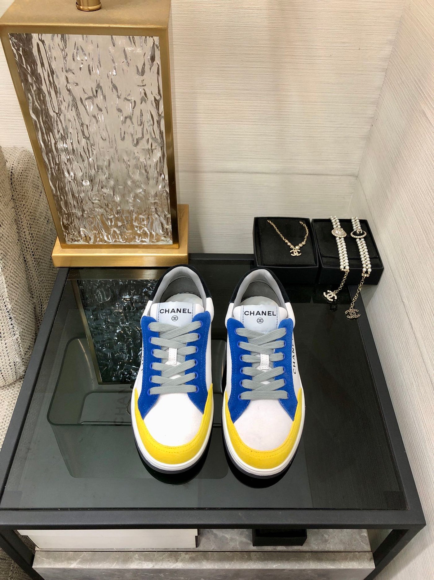 CC Sneaker Metis Casual Blue Yellow Mix Black Red Sude - Product Image 4
