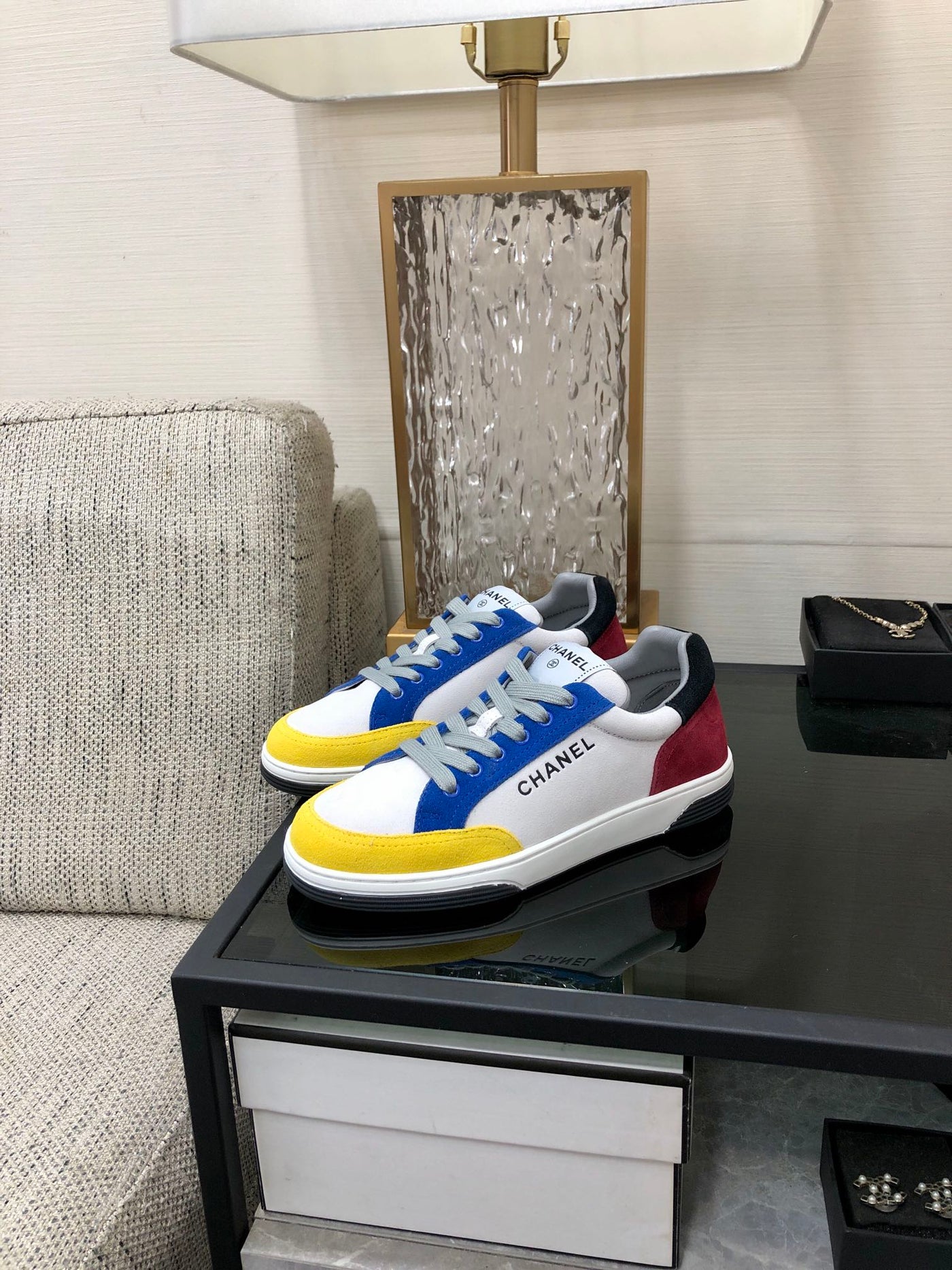 CC Sneaker Metis Casual Blue Yellow Mix Black Red Sude - Product Image 7