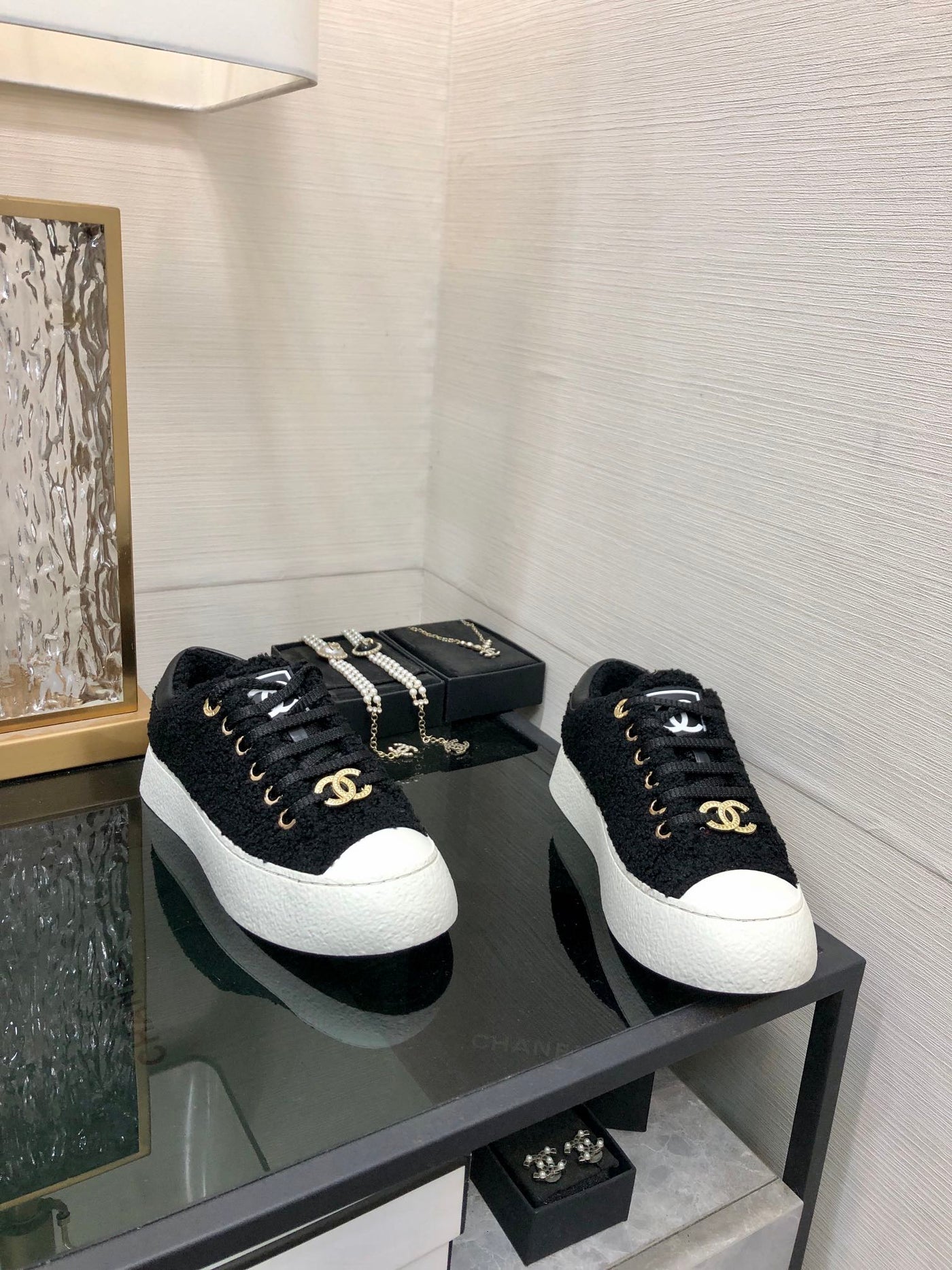 CC Low Sneaker Black Wool - Product Image 2