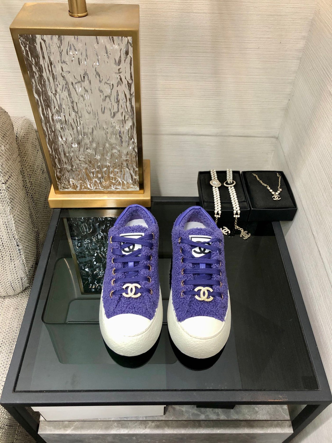 CC Low Sneaker Purple Wool - Product Image 9
