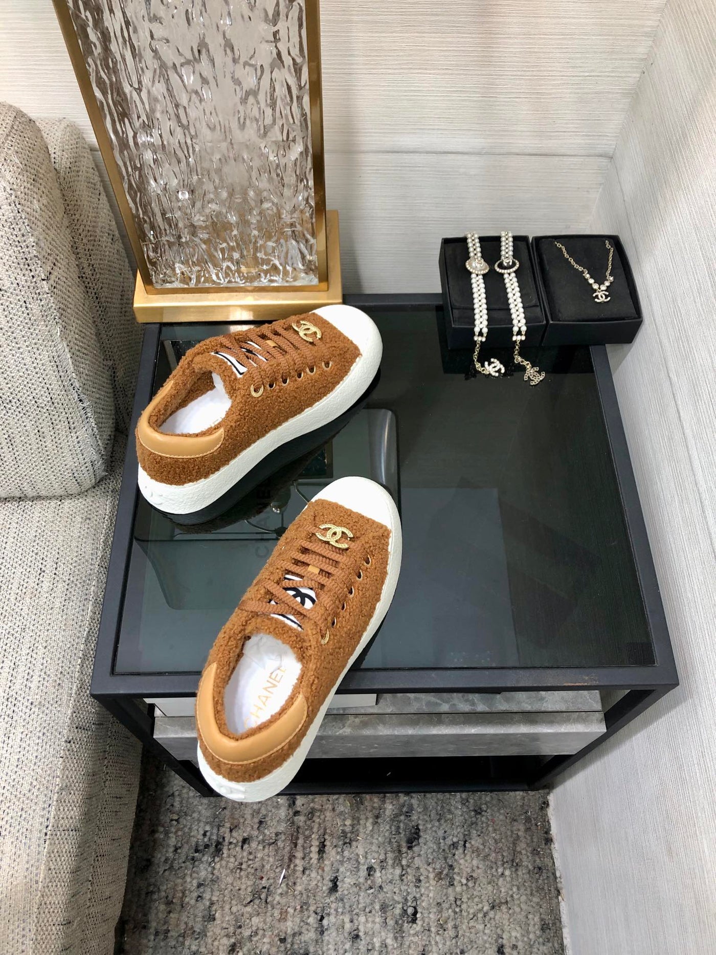 CC Low Sneaker Brown Yellow Wool - Product Image 6