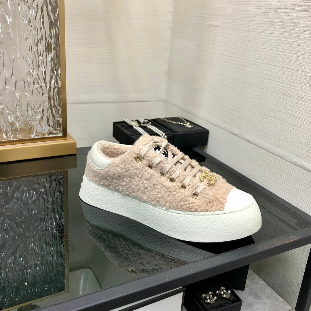 CC Low Sneaker Beige Wool - Product Image 6