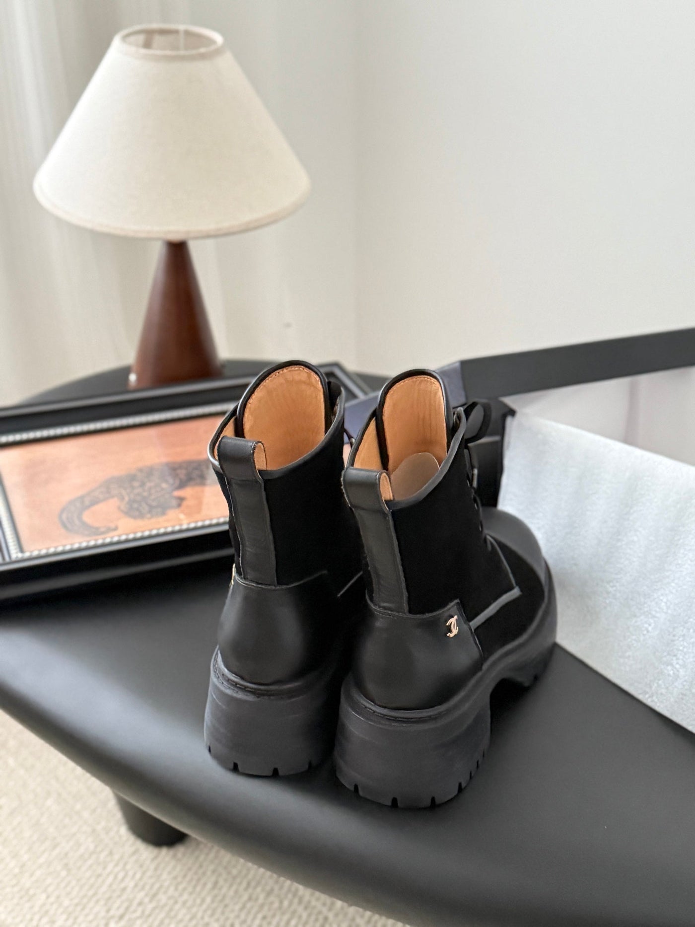 CC 25 ankle boots black suede sheepskin 458767 - Product Image 3