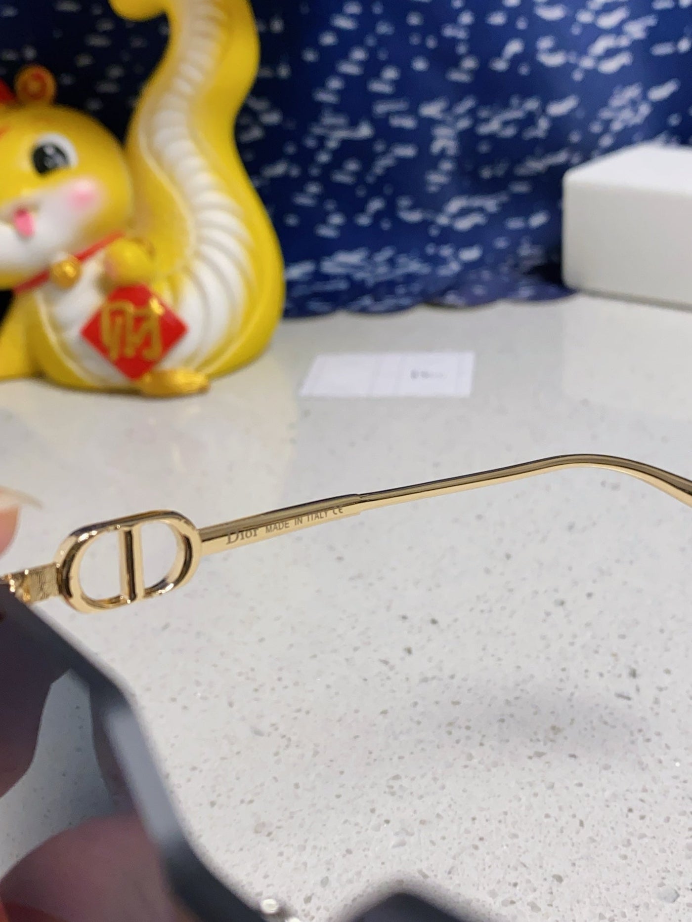 MONTAIGNE SUNGLASS 563194 IN GOLD METAL GREY LENSES - Product Image 9