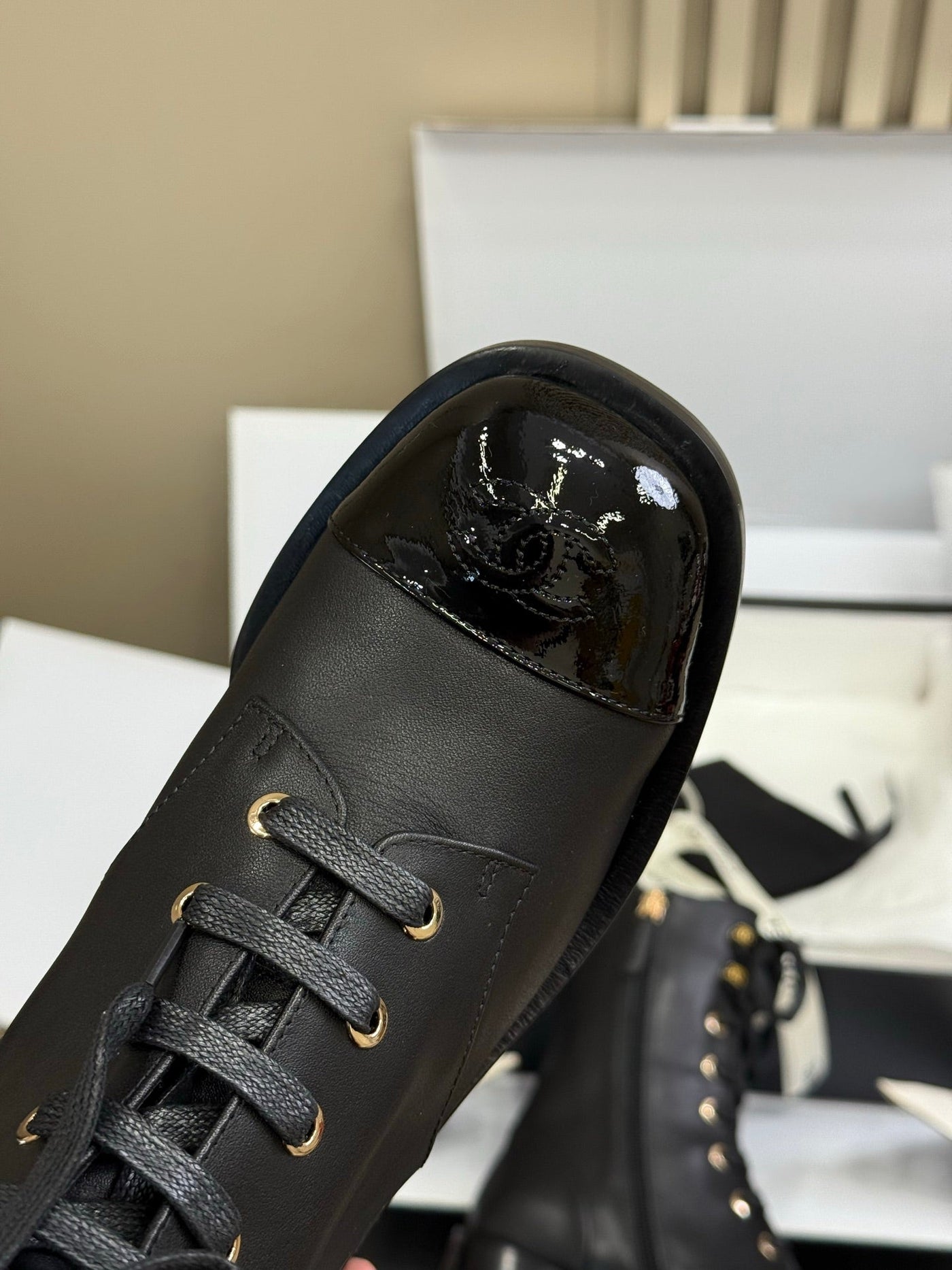 CC 25 Martin Boot Black Calfskin 408584 - Product Image 7