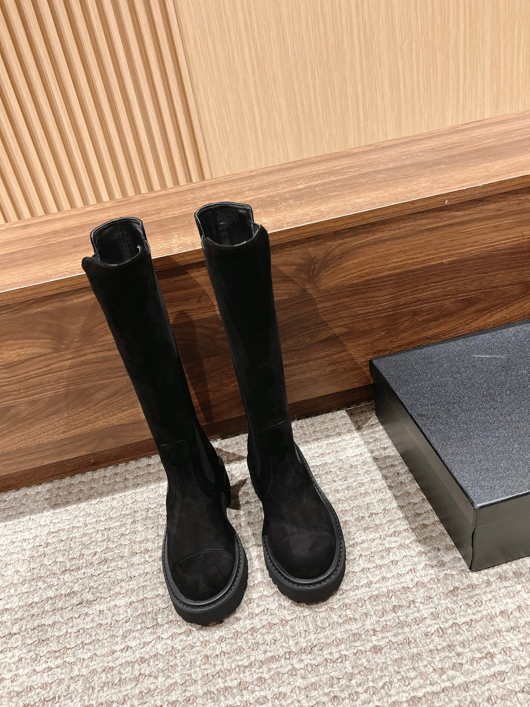 CC Chelsea High Boots Black Suede 937070 - Product Image 4