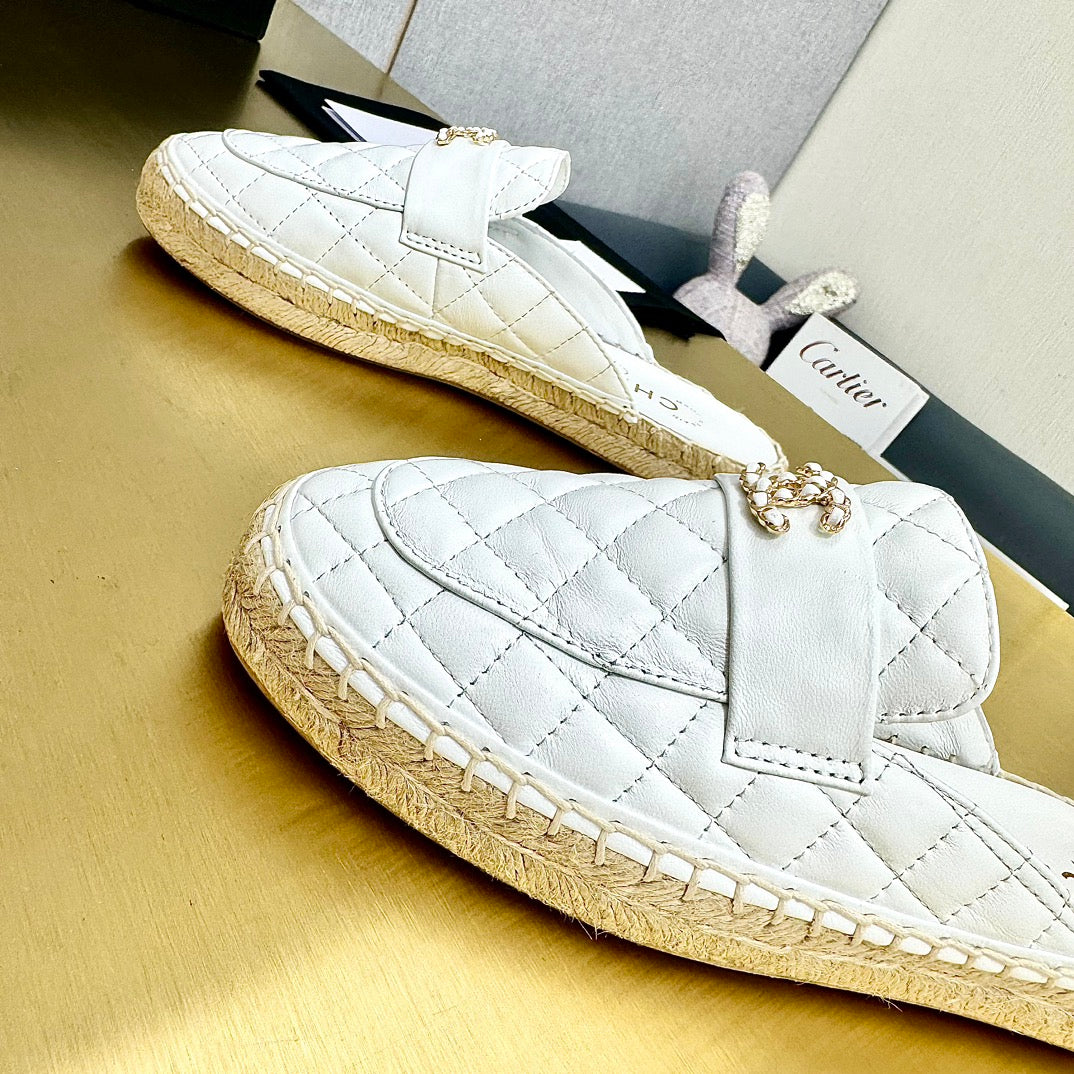mule white quilted calfskin - Product Image 7