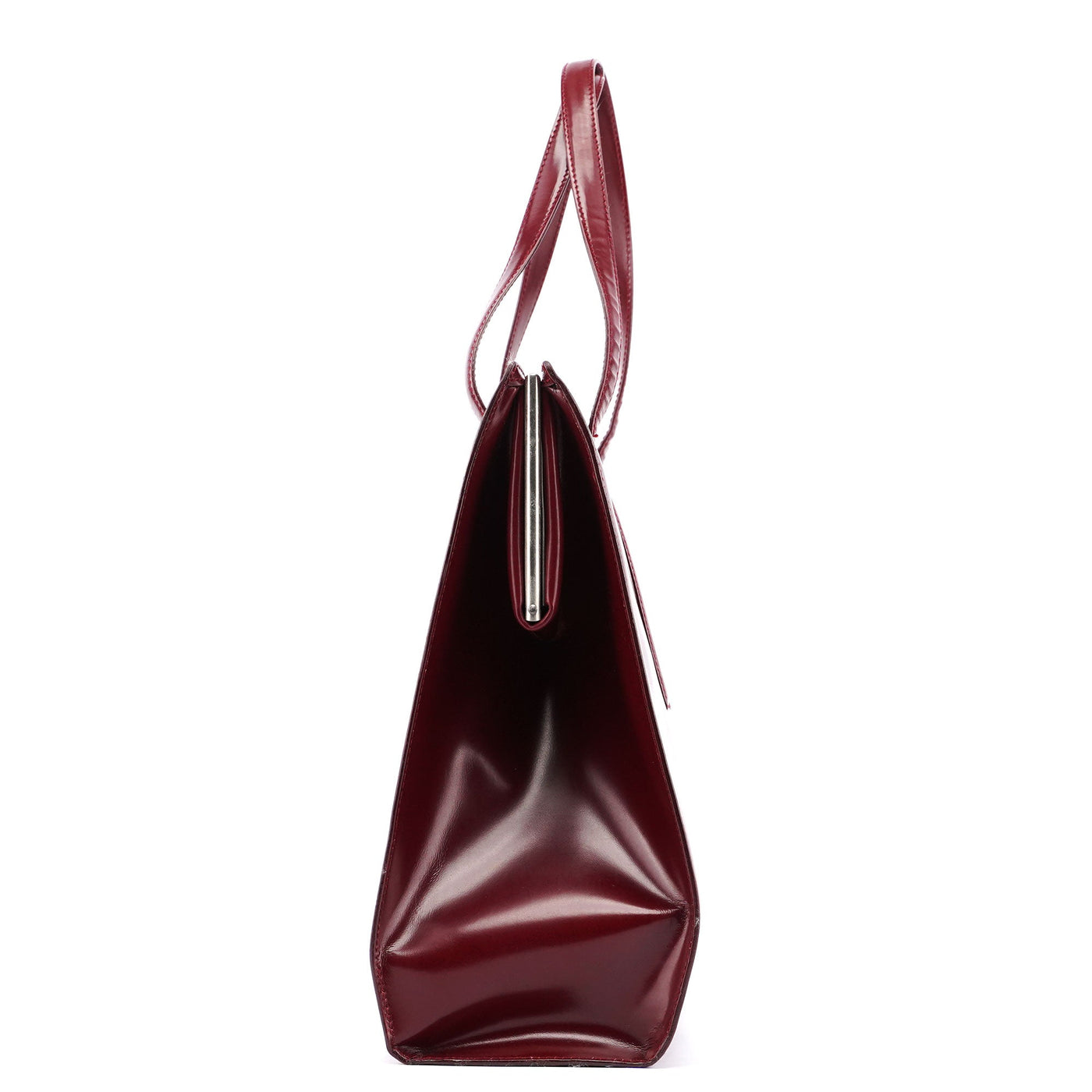 Burgundy Spazzolato Clutch Tote Bag - Product Image 2