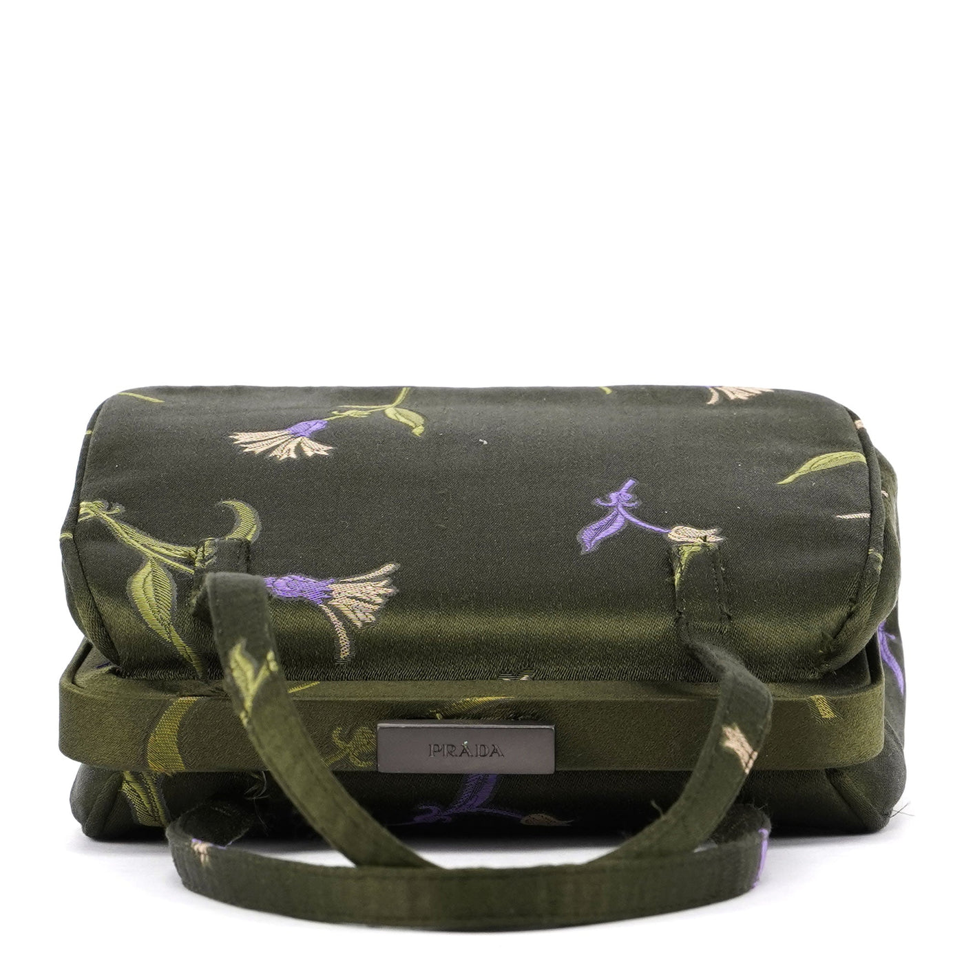 Green Silk Floral Clutch Bag - Product Image 4