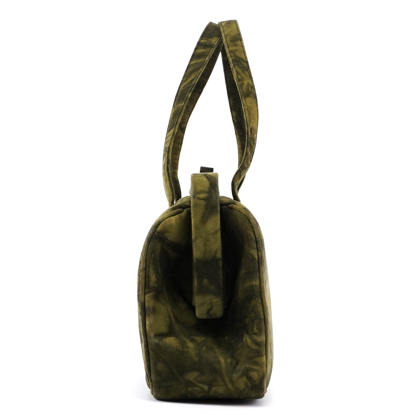 Green Tie Dye Suede Clutch Bag - Product Image 2