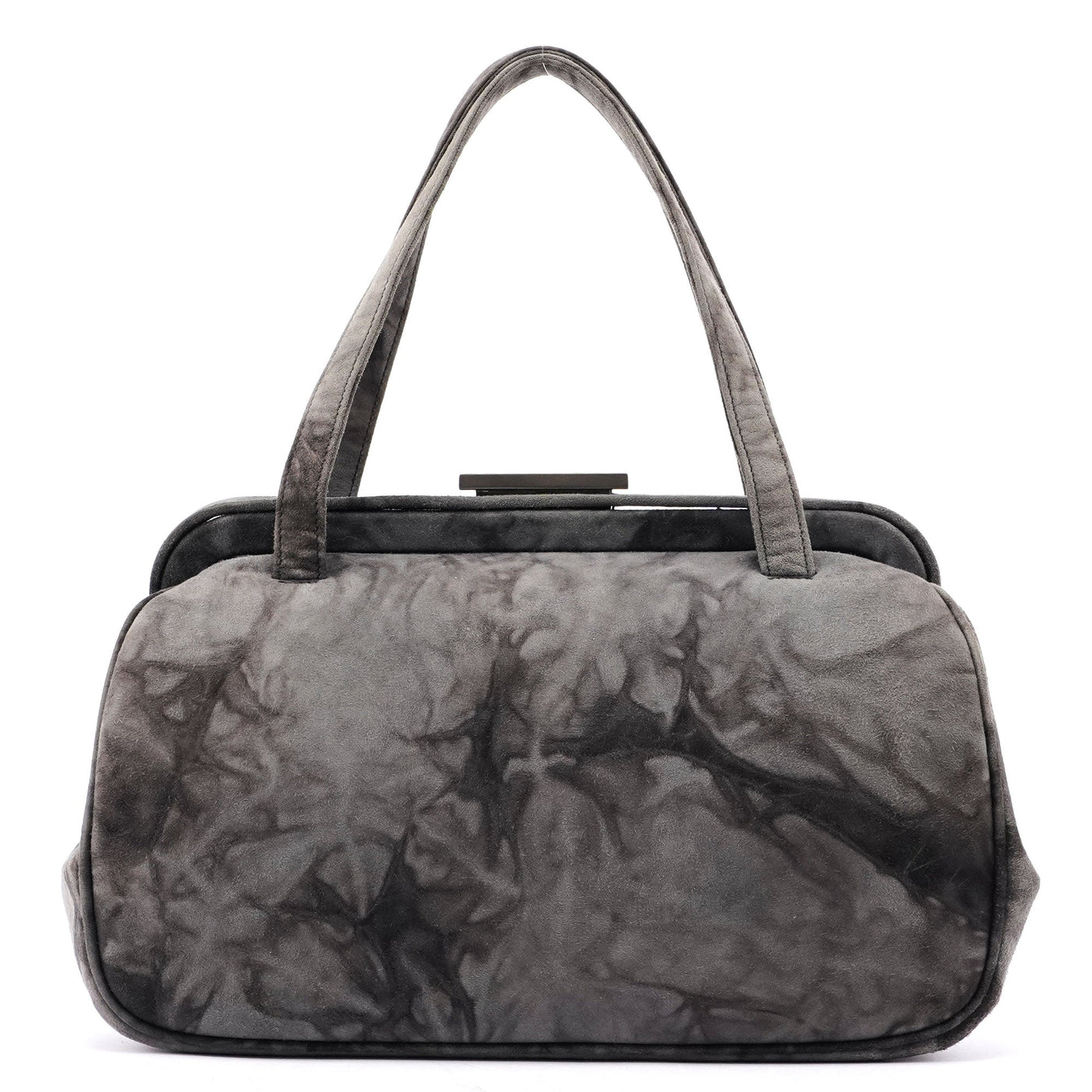 Grey Tie Dye Clutch Top Handle Bag | Studio Nafay