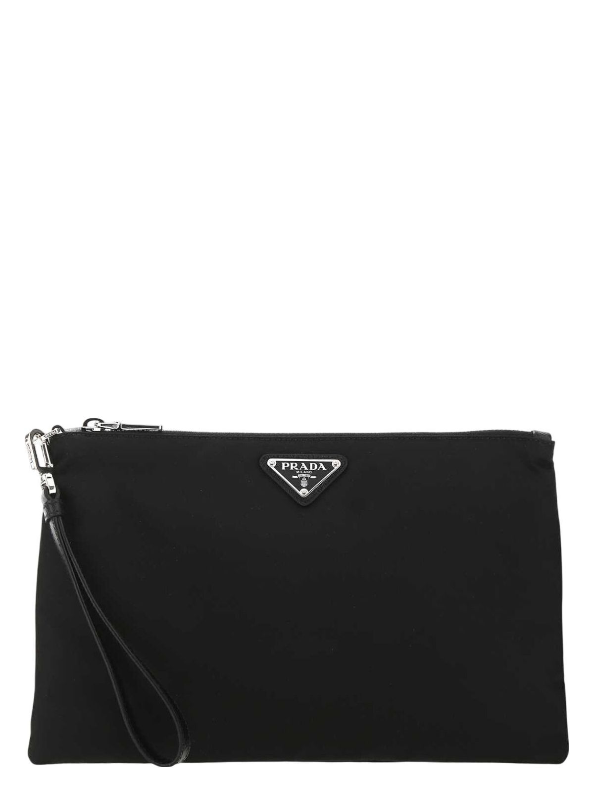 BLACK RE-NYLON CLUTCH | Studio Nafay