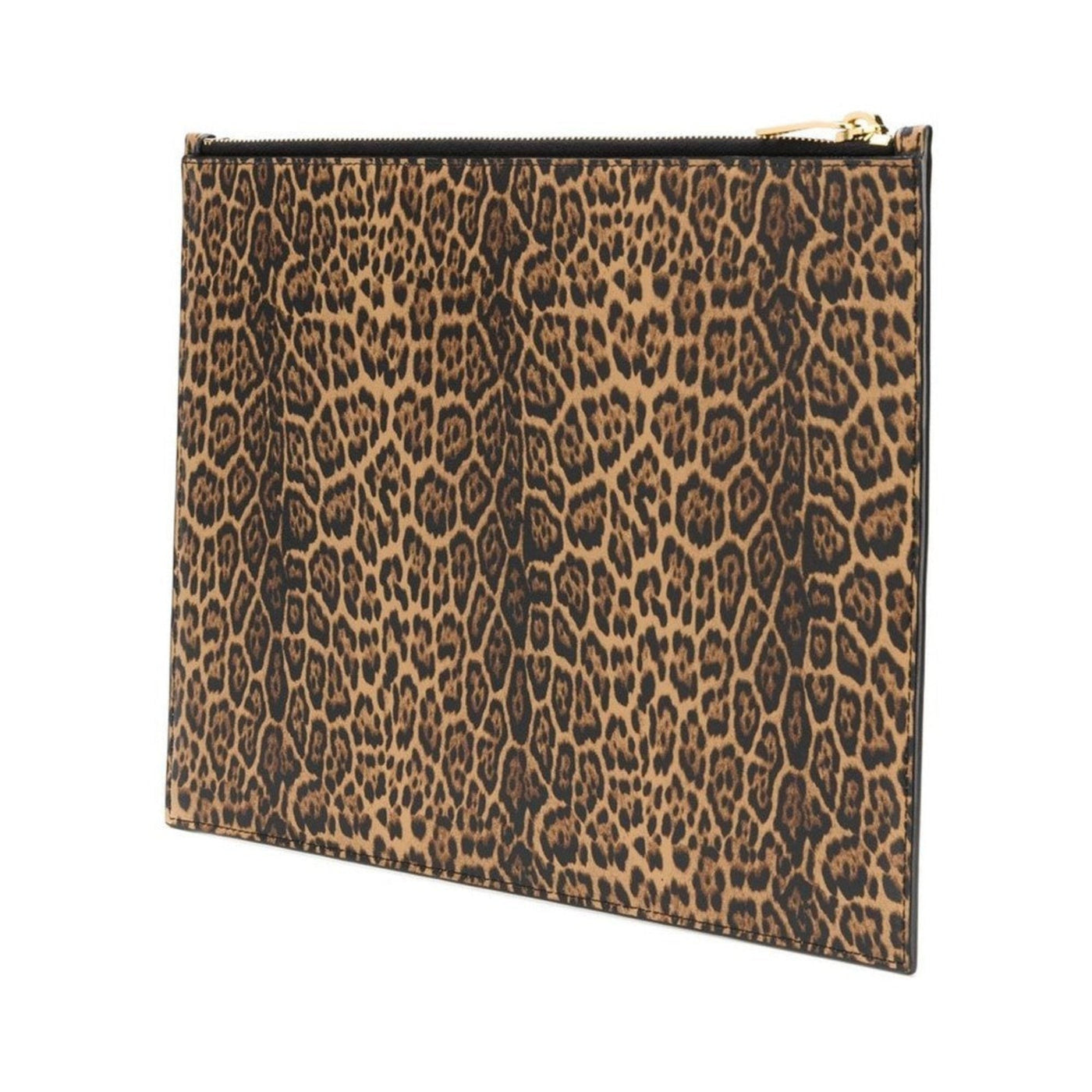 Saint Laurent Leopard Printed Calfskin Leather Large Pouch - Product Image 2