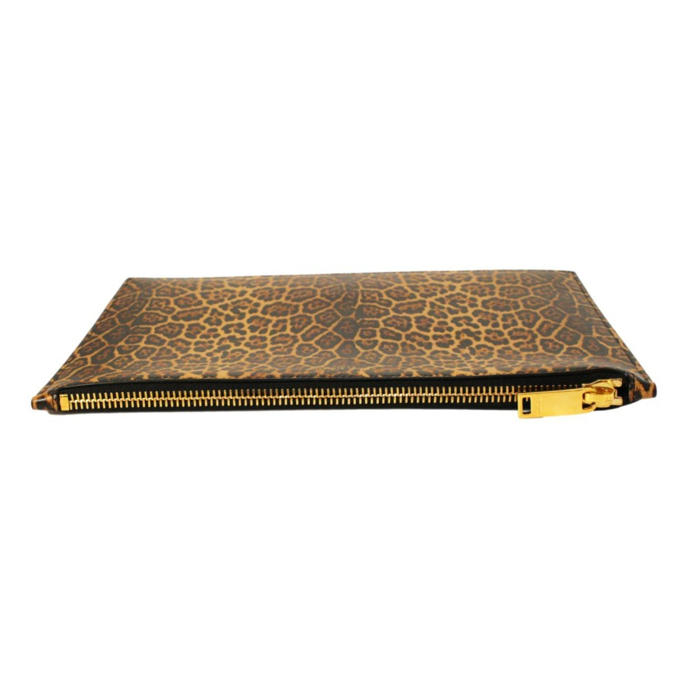 Saint Laurent Leopard Printed Calfskin Leather Medium Pouch - Product Image 5