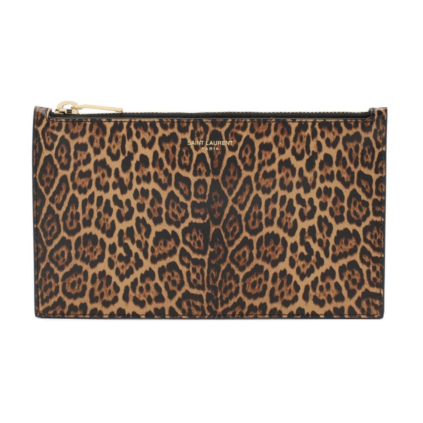 Saint Laurent Leopard Printed Calfskin Leather Small Pouch - Product Image 5