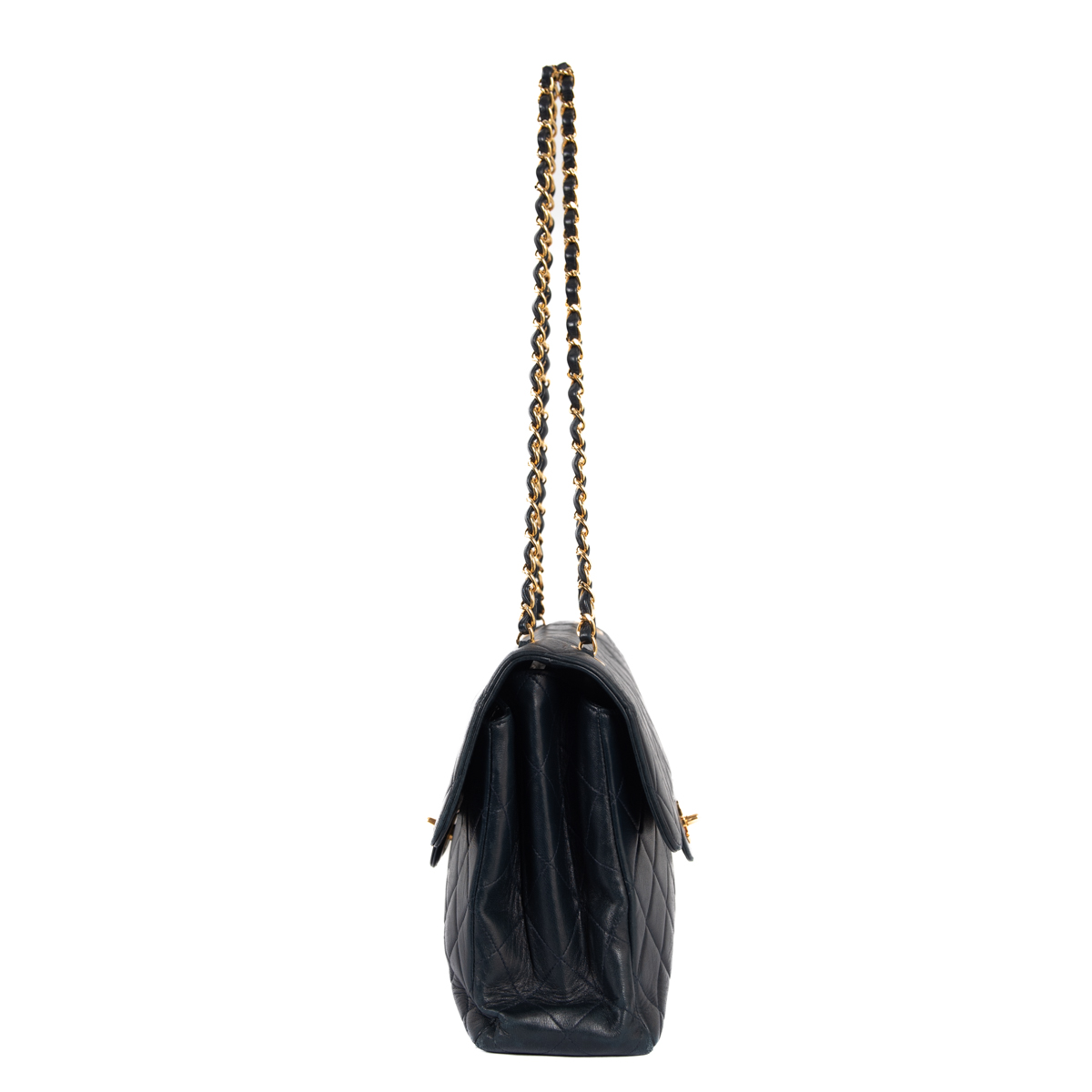 Chanel Navy Jumbo Double Sided Classic Flap Bag - Product Image 2