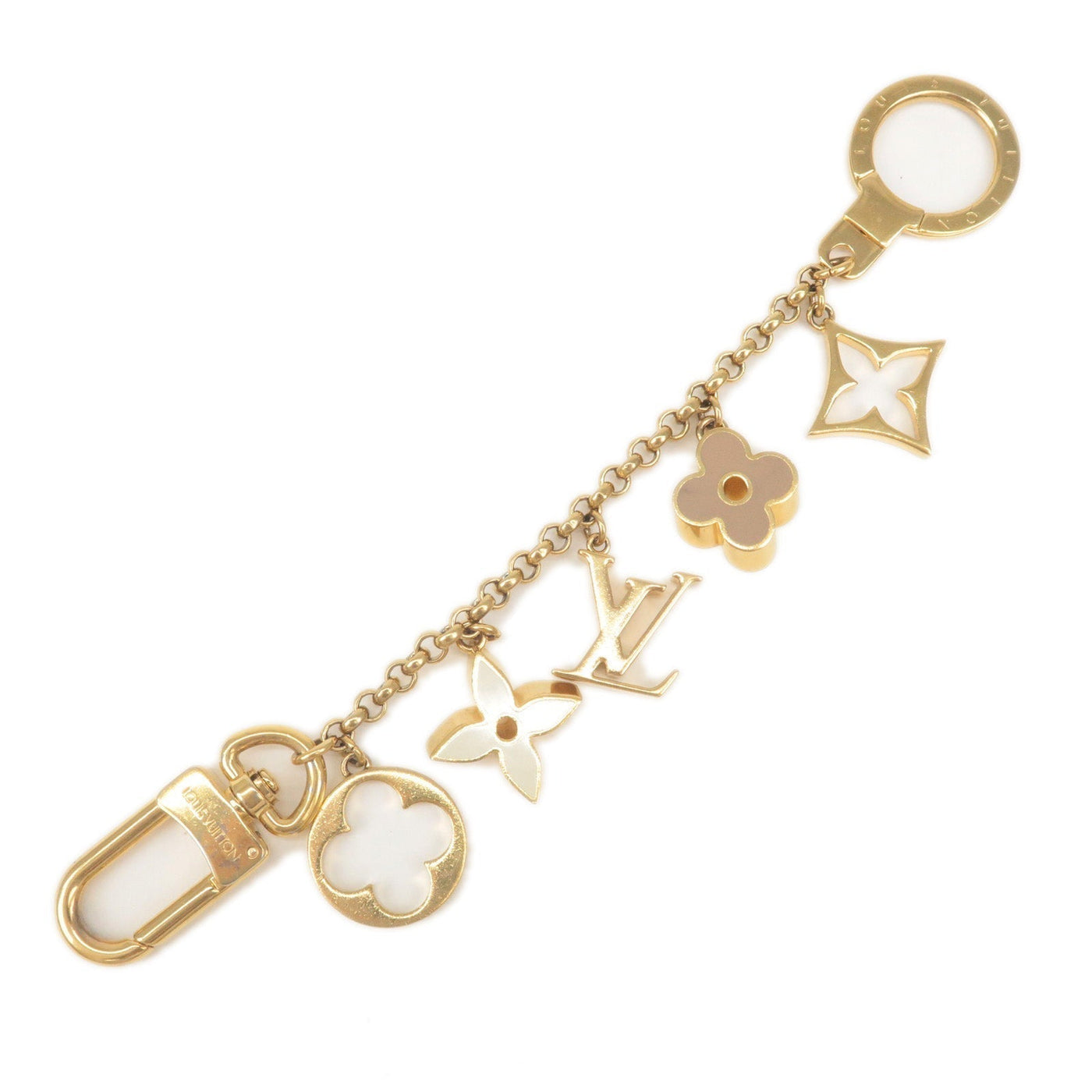 Louis Vuitton Fleur de Monogram LV Logo Bag Charm | Studio Nafay
