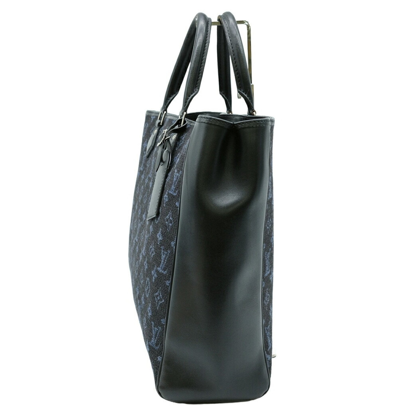 Louis Vuitton Navy Monogram Leather Handbag Tote Bag