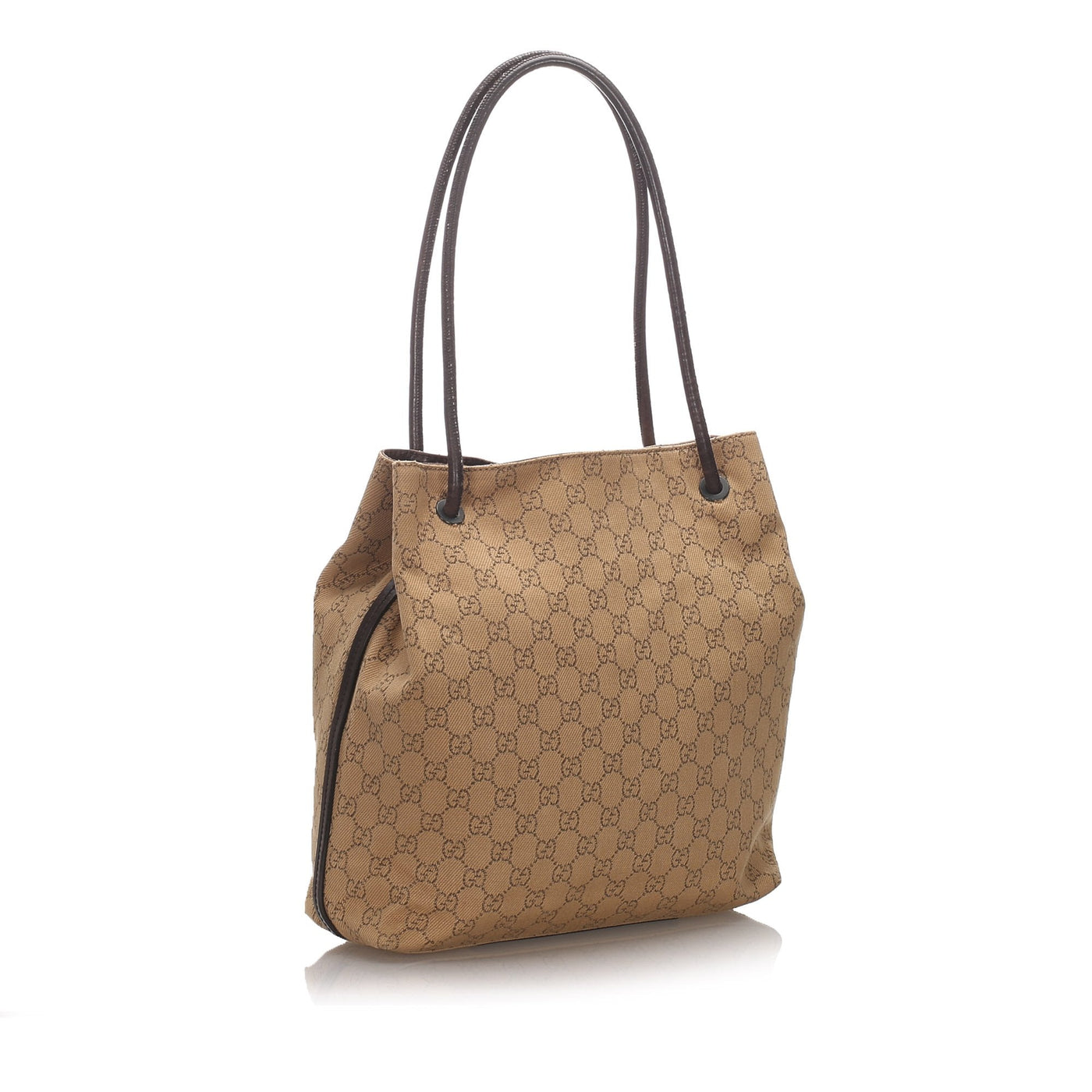 Gucci Brown Light Canvas Fabric GG Gifford Tote Bag Italy - Product Image 2