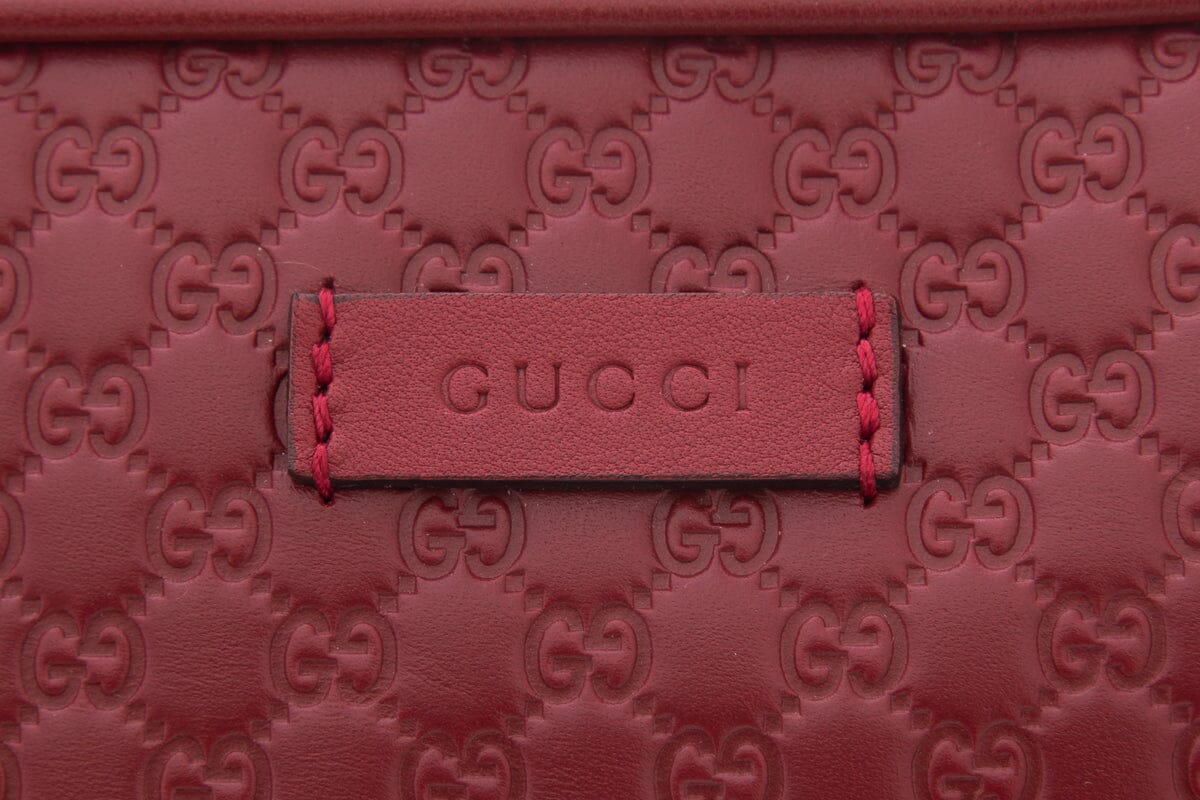 Gucci Microguccissima Red Leather Clutch Bag - Product Image 4