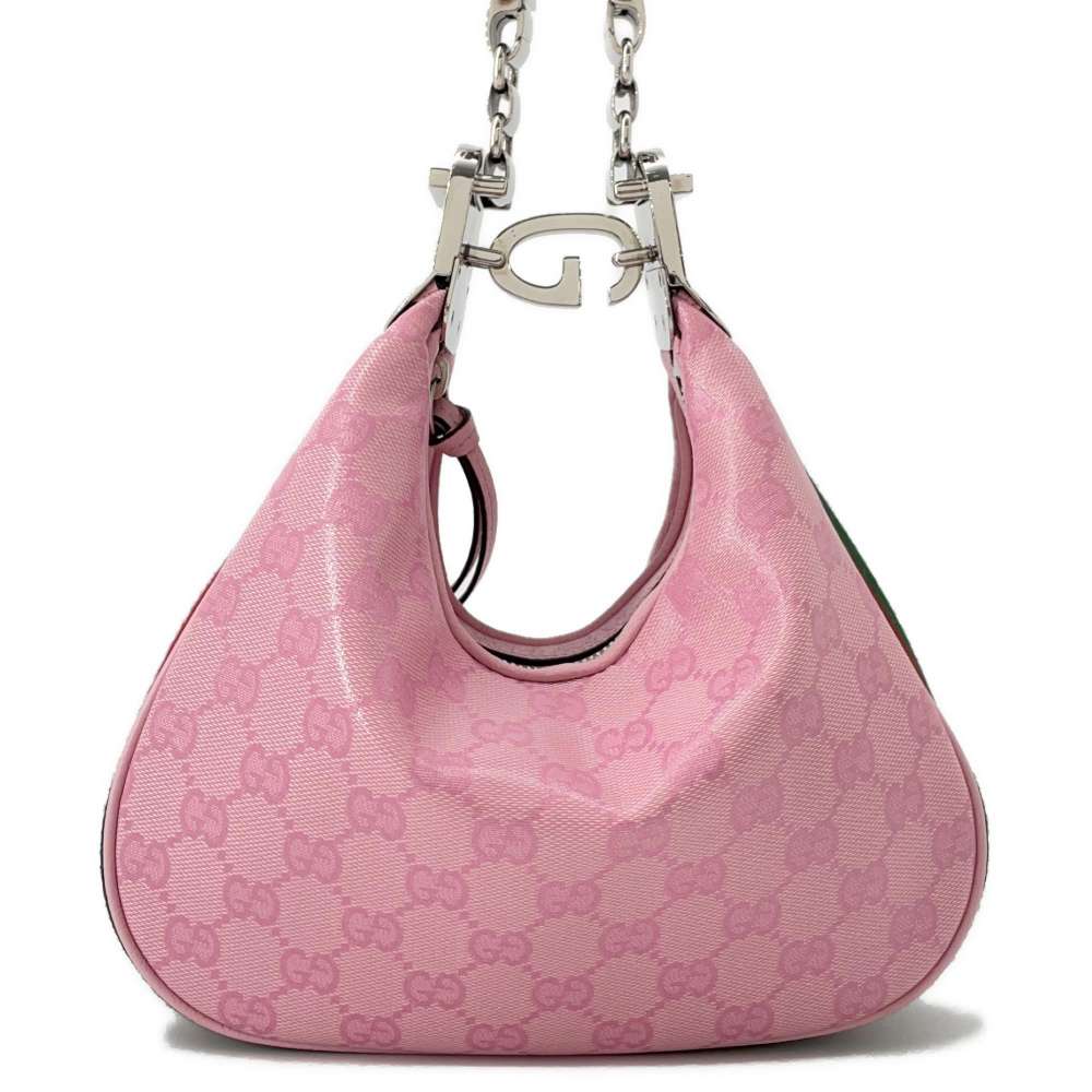 GUCCI Attaché Shoulder Bag Pink699409 PVC Canvas - Product Image 2