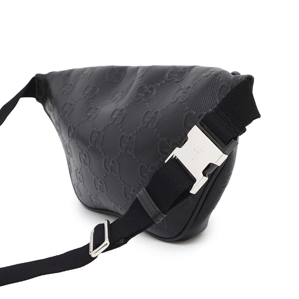 GUCCI GG embossed crossbody bag Black645093 Leather - Product Image 3