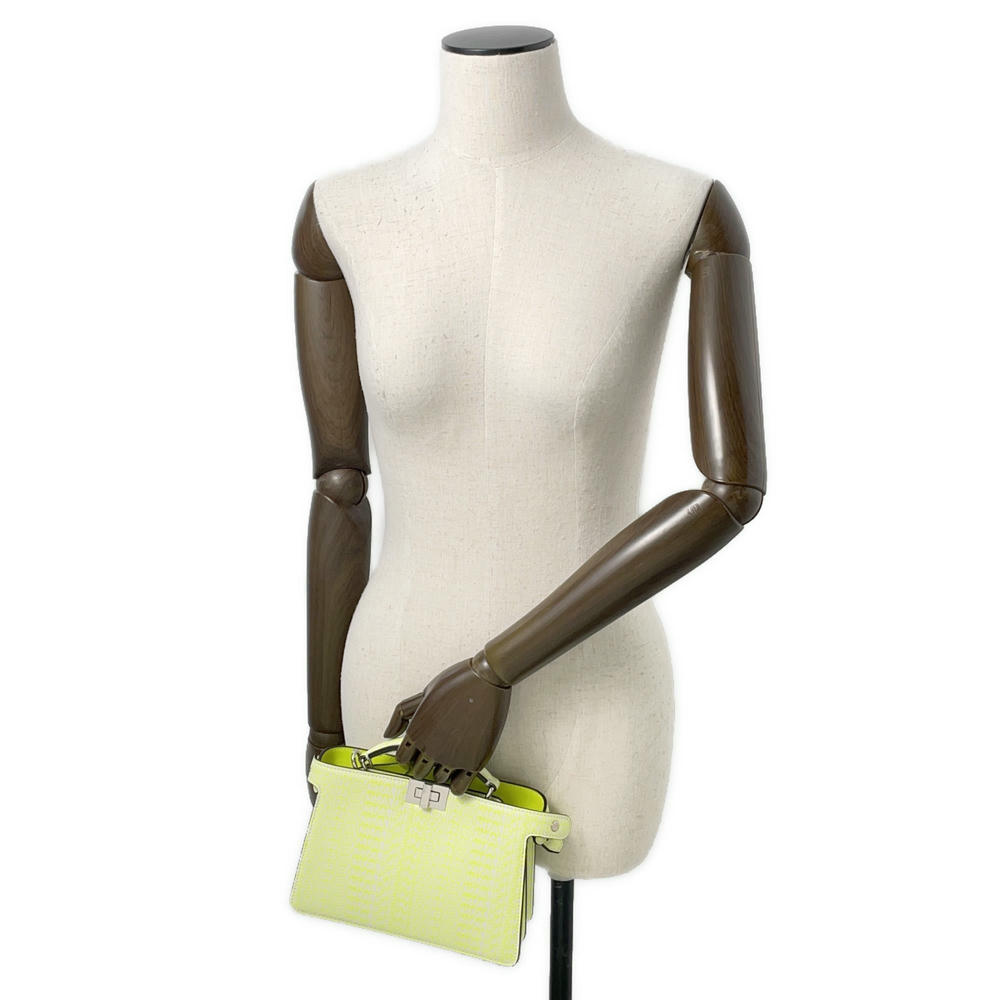 FENDI Peekaboo I.C.U. X-Cross Yellow7VA582 Leather Size Mini - Product Image 4
