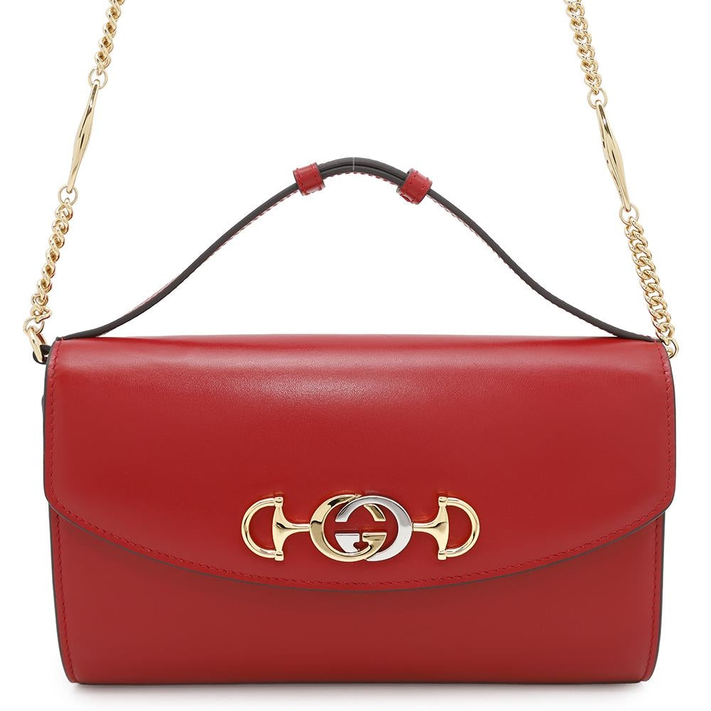 GUCCI Zumi ChainShoulder Red572375 Leather | Studio Nafay