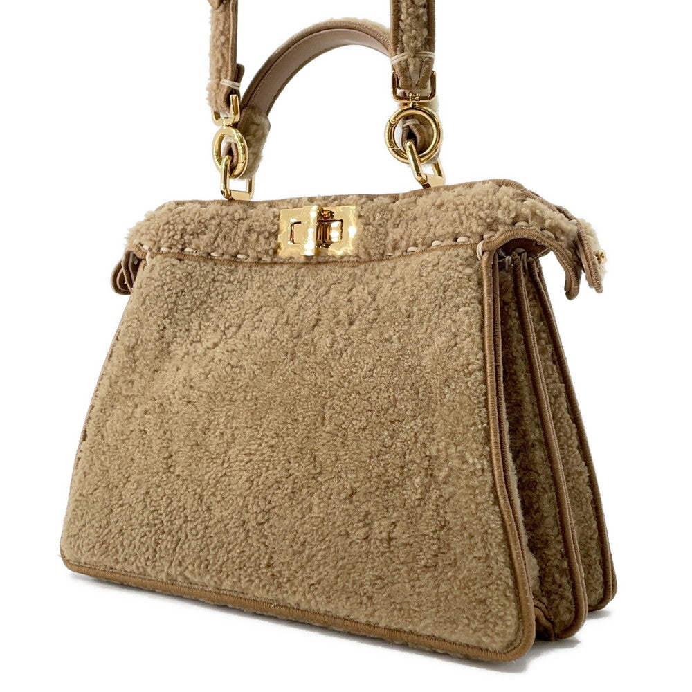 FENDI Peekaboo Icy You Brown8BN327 Mouton Size Small - Product Image 2