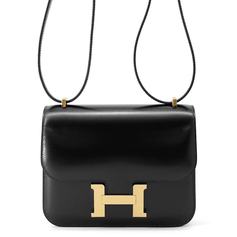 HERMES Constance 3 Miroir Black Box Calf Leather Size Mini | Studio Nafay