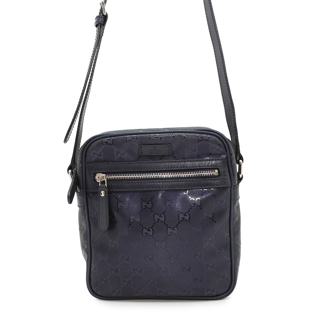 GUCCI GG Imprime Shoulder Blue233268 GG Imprime Leather | Studio Nafay