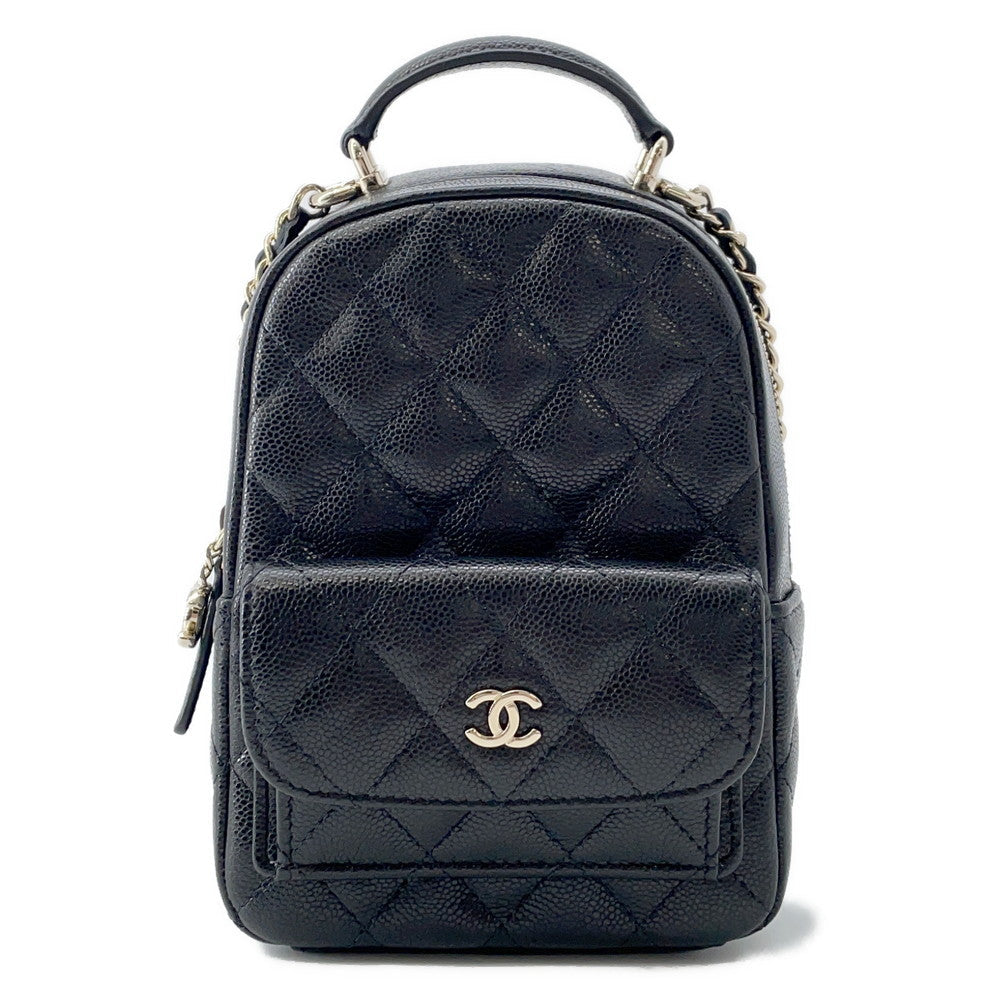 CHANEL Matelasse Timeless Classics Backpack BlackAP3753 Caviar Leather Size Mini | Studio Nafay