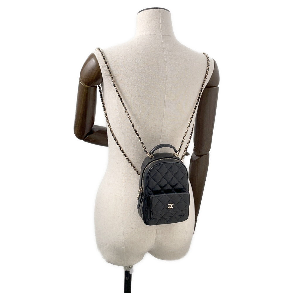CHANEL Matelasse Timeless Classics Backpack BlackAP3753 Caviar Leather Size Mini - Product Image 4