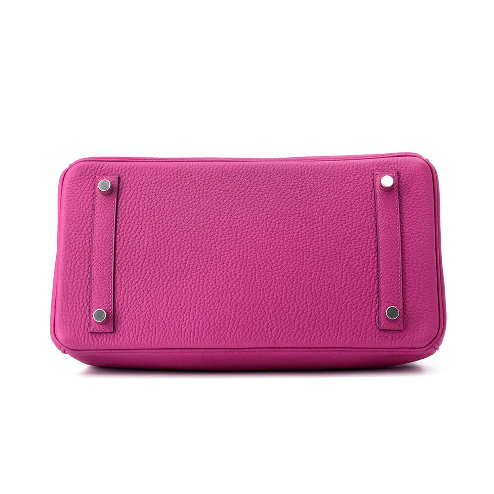 HERMES Birkin Rose Purple Togo Leather Size 30 - Product Image 3