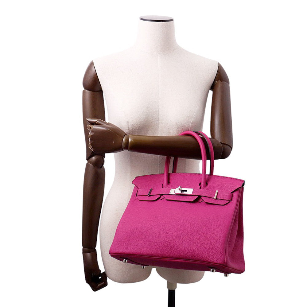 HERMES Birkin Rose Purple Togo Leather Size 30 - Product Image 4