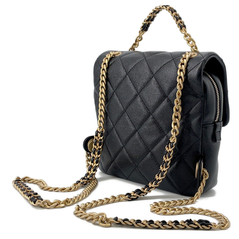 CHANEL Matelasse Chain Backpack BlackAS3108 Caviar Leather - Product Image 2