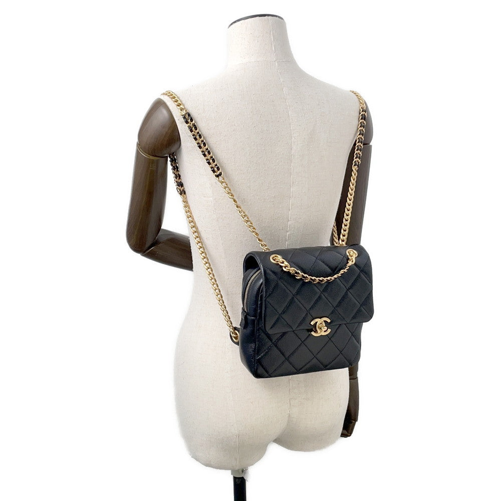 CHANEL Matelasse Chain Backpack BlackAS3108 Caviar Leather - Product Image 4