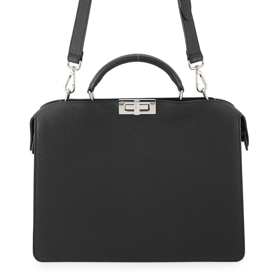 FENDI Peekaboo Icy You Black7VA529 Leather Size Medium | Studio Nafay