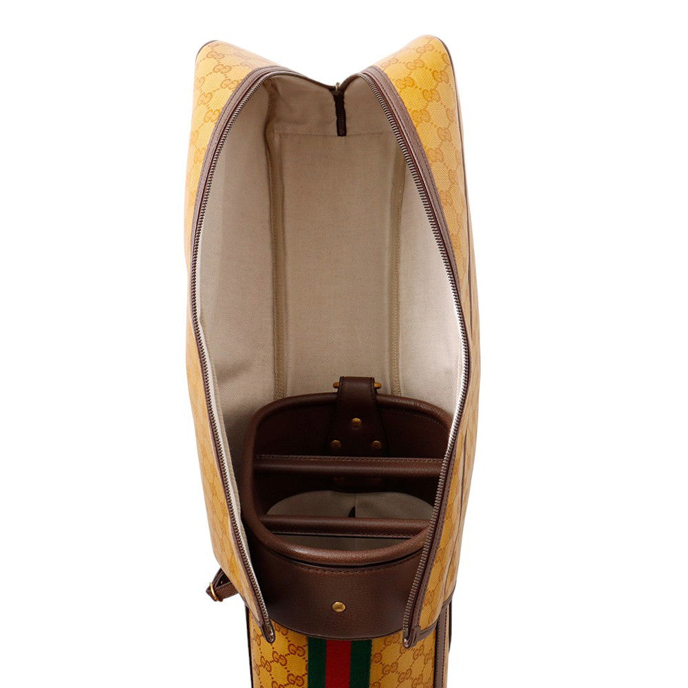 GUCCI Adidas collaboration GG Crystal golf bag Camel/Brown706711 Leather - Product Image 4