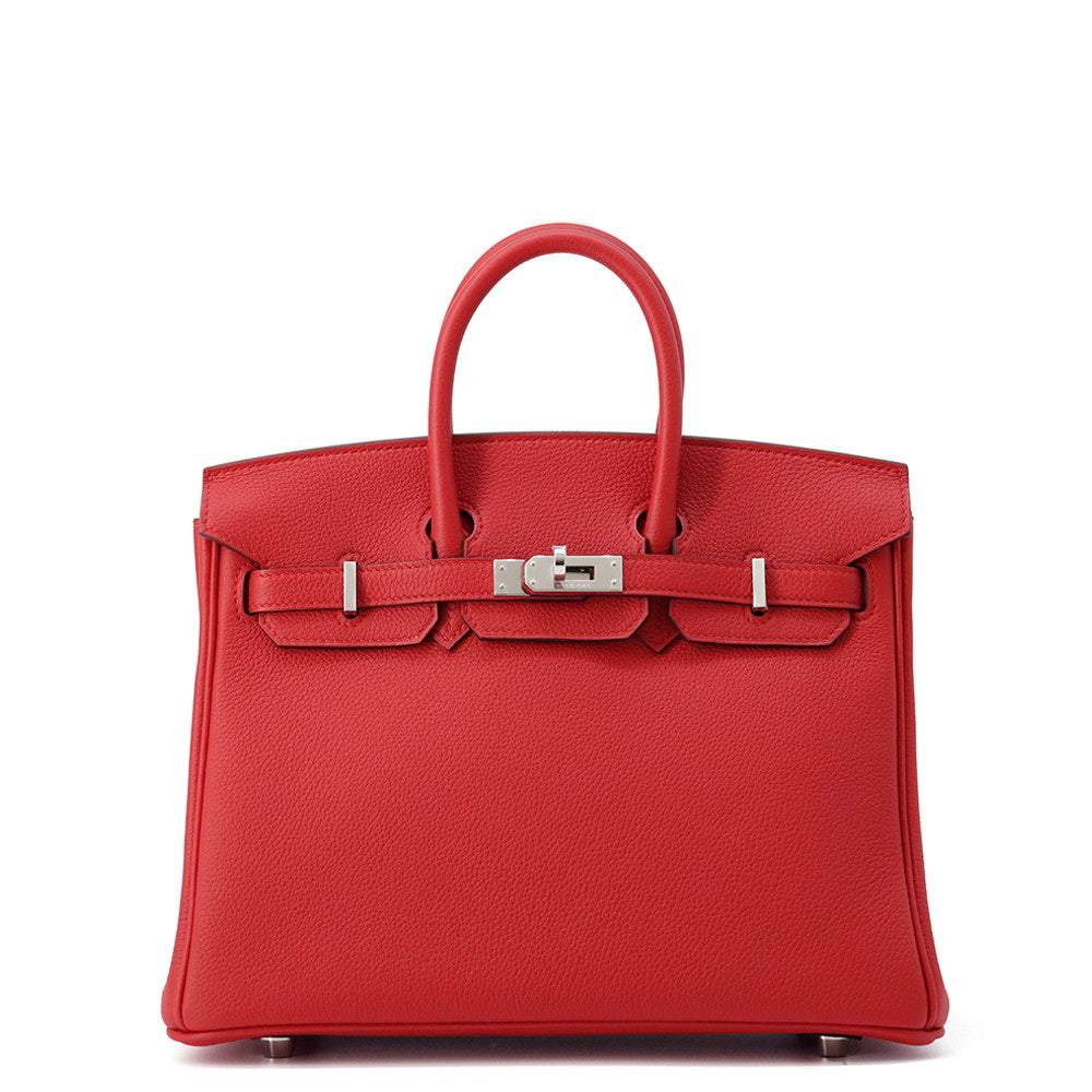 HERMES Birkin Rouge Ladue Togo Leather Size 25 | Studio Nafay