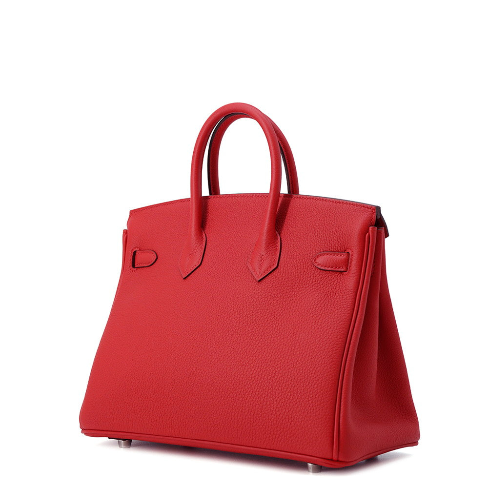 HERMES Birkin Rouge Ladue Togo Leather Size 25 - Product Image 2