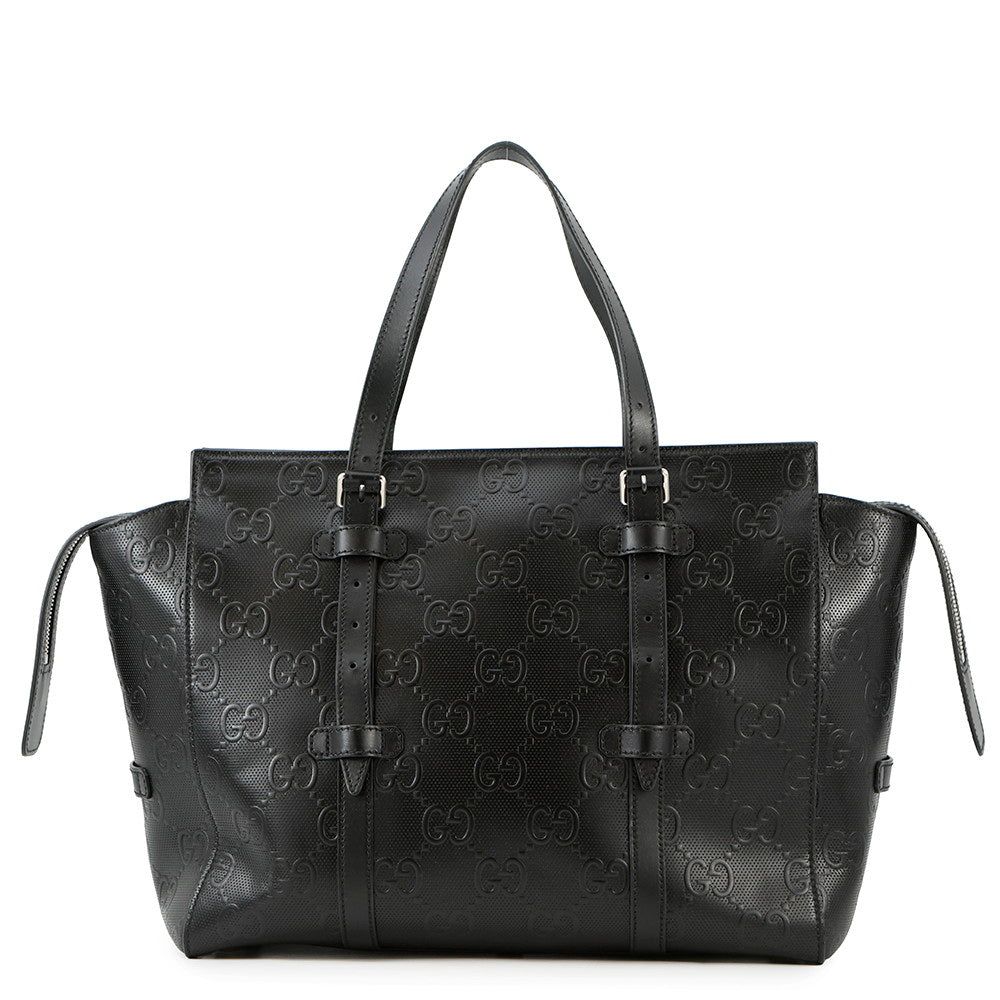 GUCCI GG embossed Tote Bag Black625774 GG emboss | Studio Nafay