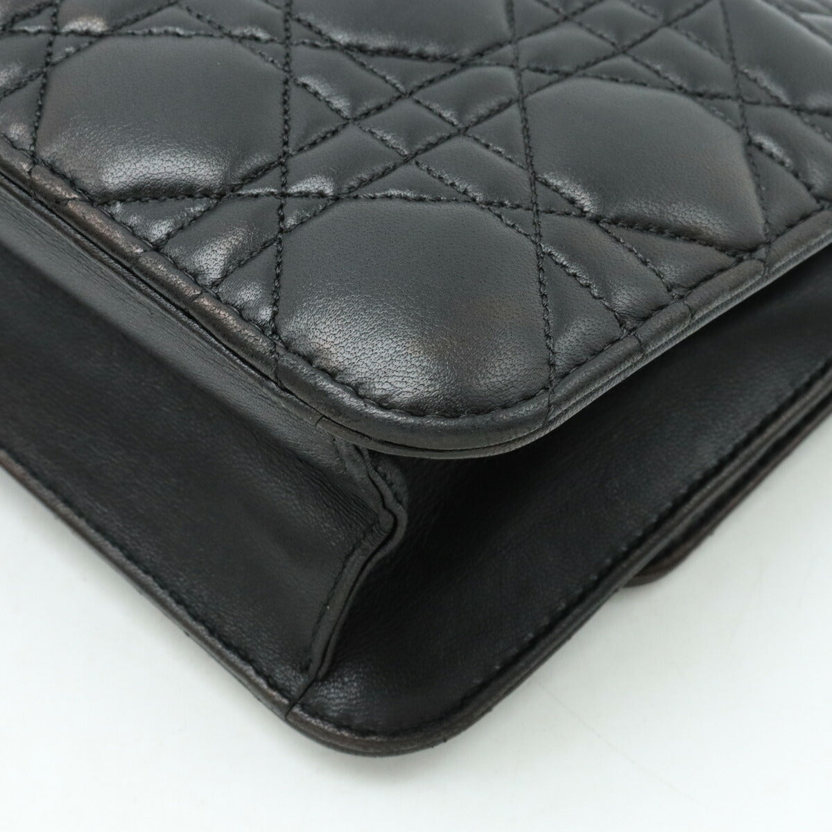 Dior Miss Dior Cannage Chain Wallet Clutch Bag
