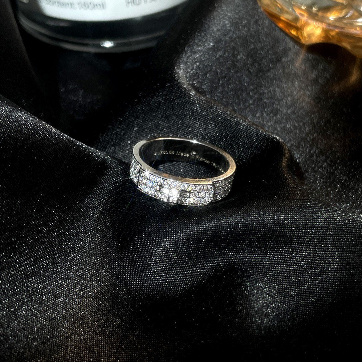 KELLY SILVER DIAMOND RING - Product Image 2