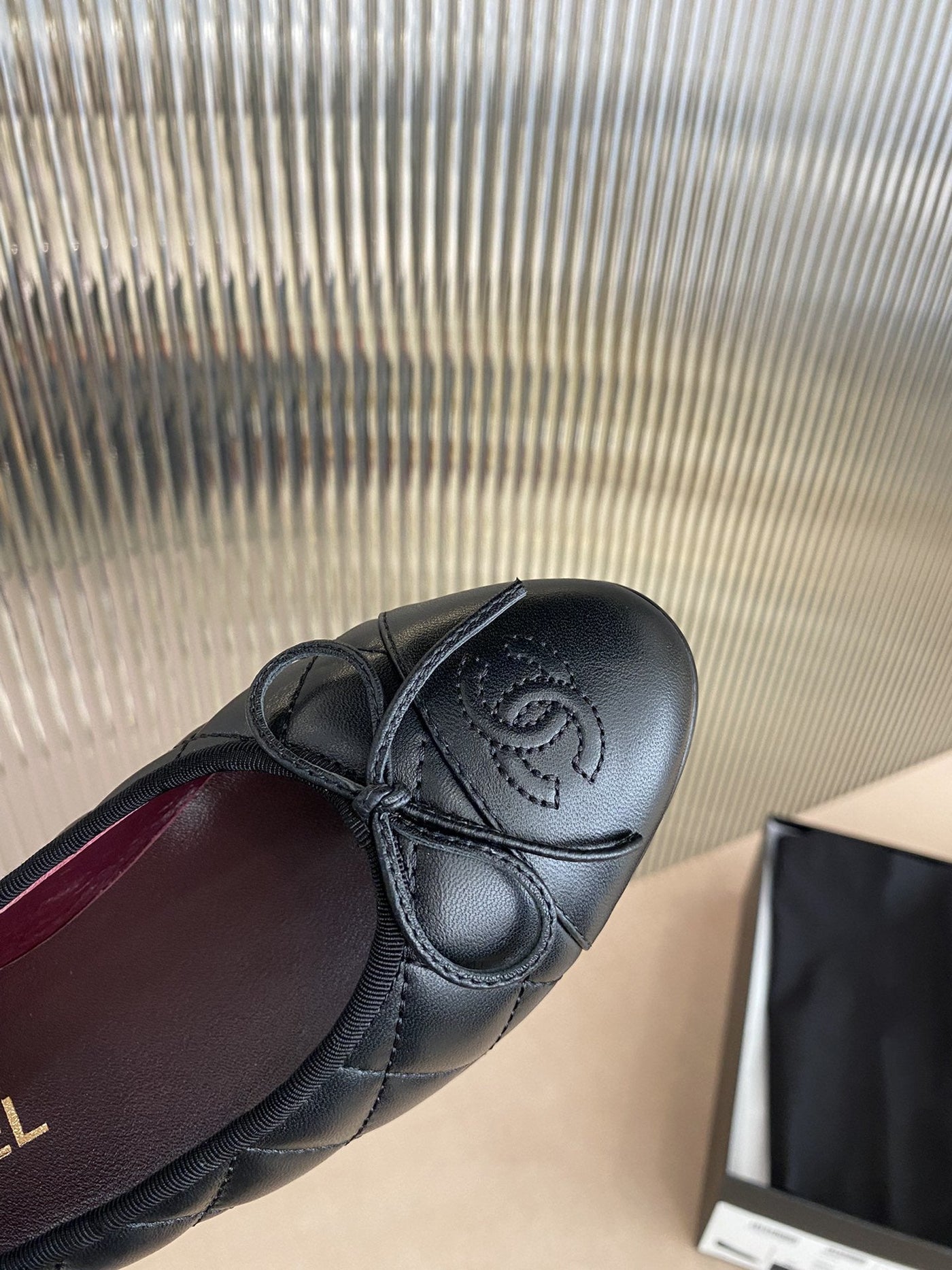 ballet flats black quilted lambskin - Product Image 2