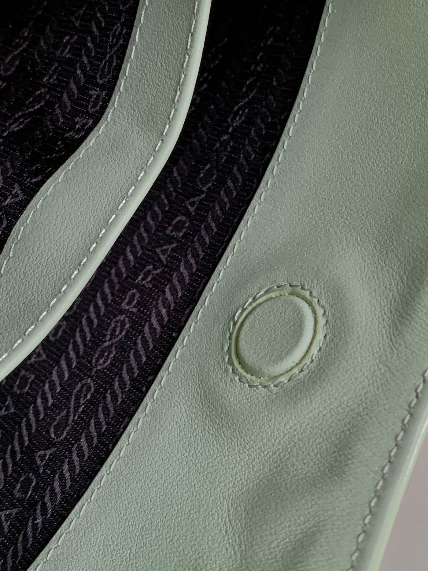 CLEO 30 LIGHT GREEN BRUSHED LEATHER SHOULDER BAG - Product Image 7