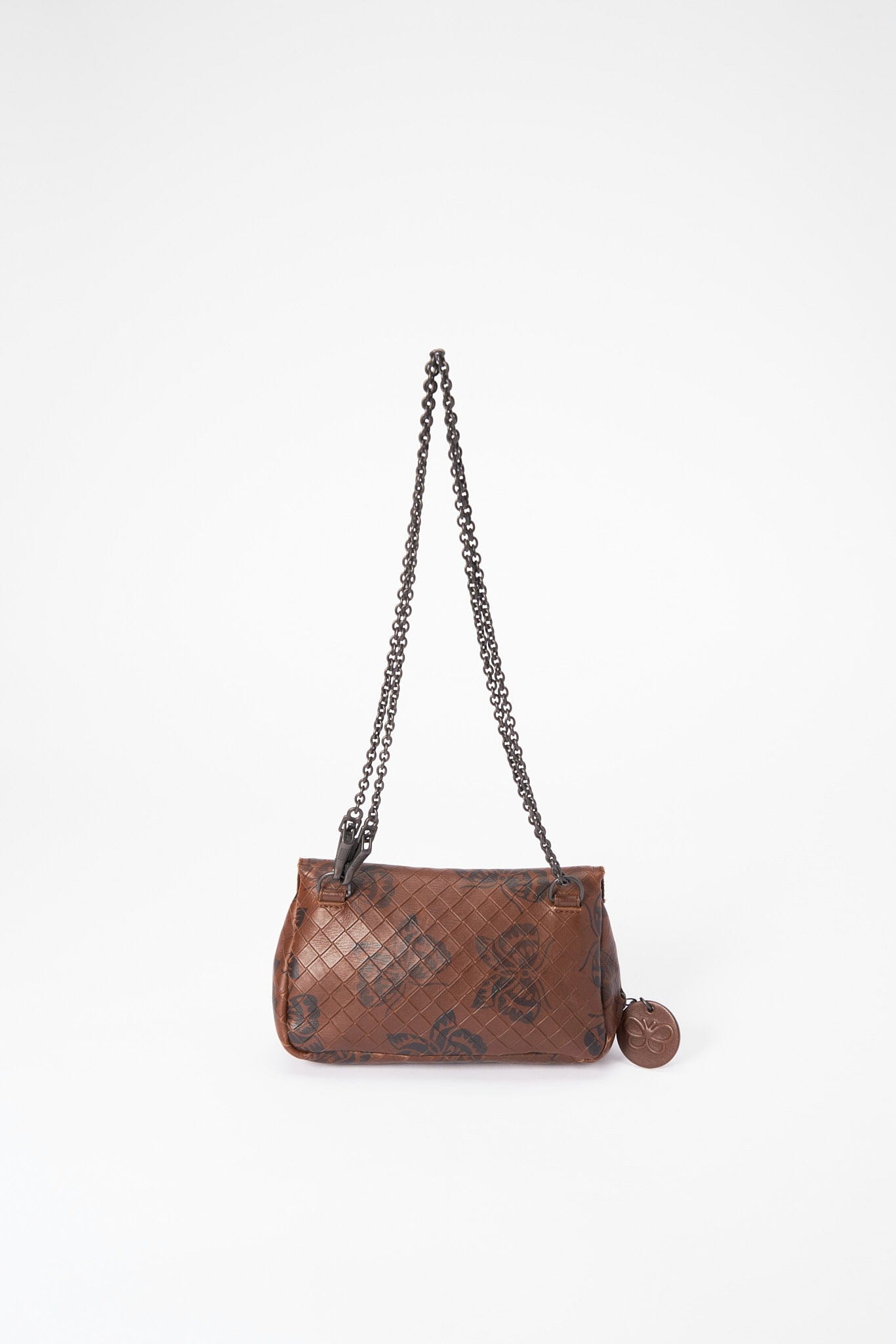 Bottega Veneta Butterfly Leather Crossbody Bag - Brown - Product Image 3