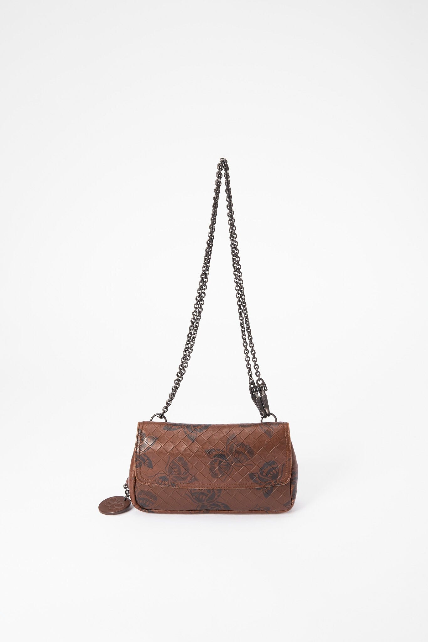 Bottega Veneta Butterfly Leather Crossbody Bag - Brown - Product Image 2